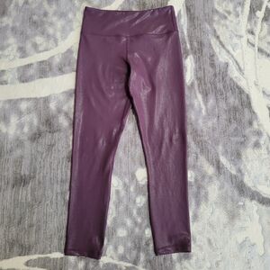 ZYIA Womnen's' Glossy Violet High Rise Women's Leggings Size 6-8